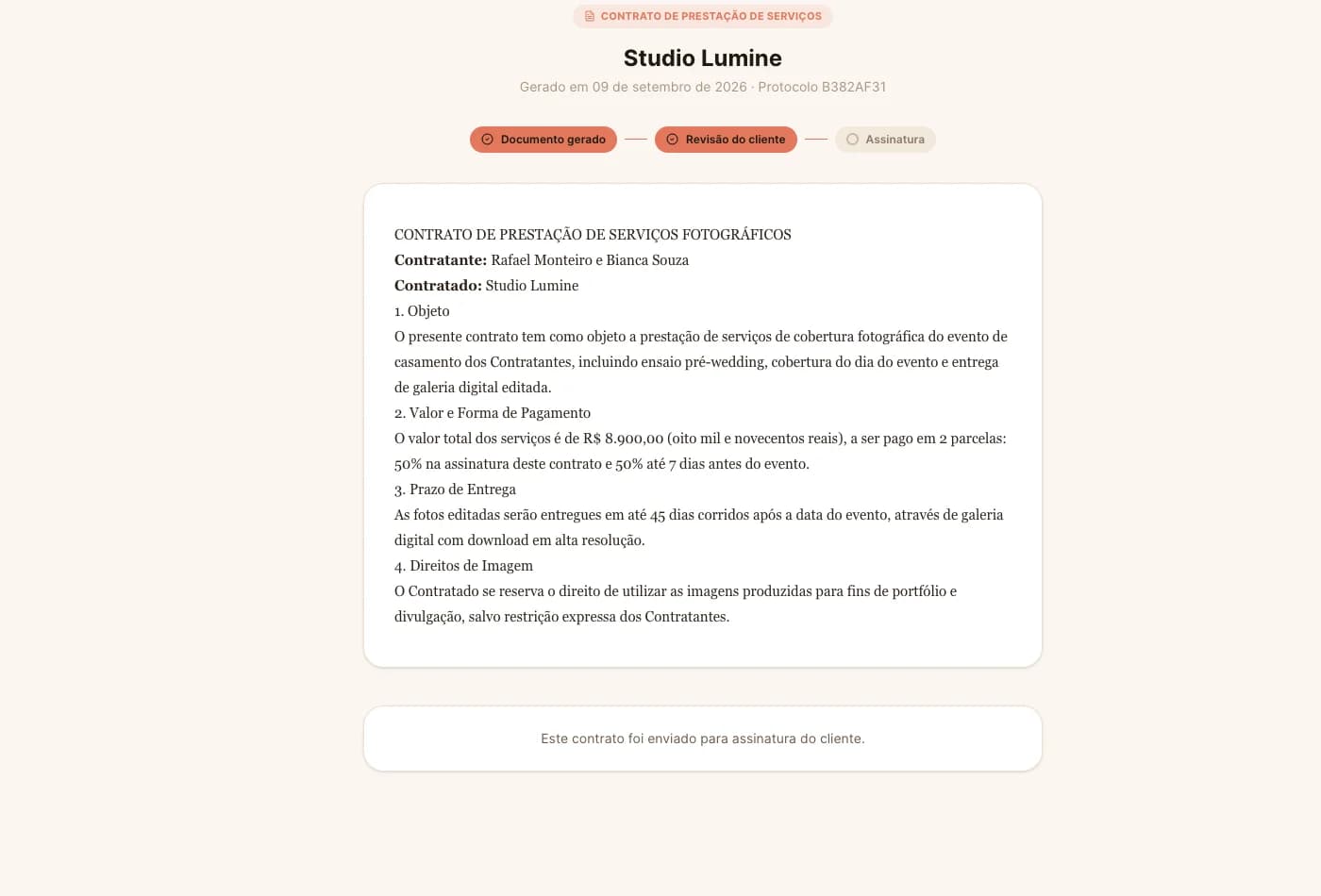 Assinatura digital, sem sair da conversa