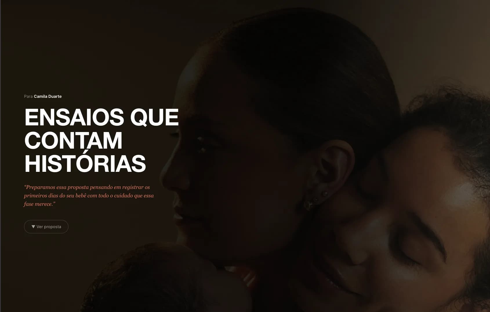Uma proposta que parece um convite